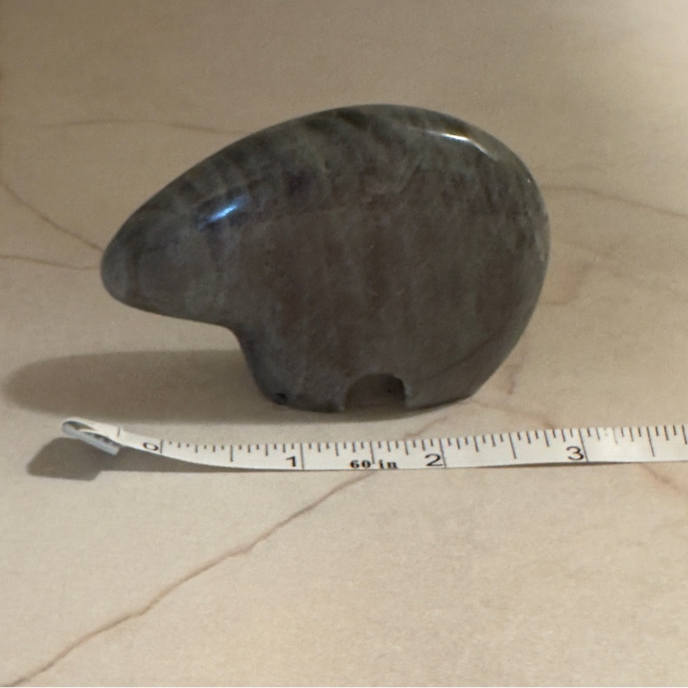 Brand new 3” labordorite Stone Bear crystal